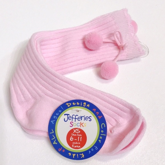 Jefferies Socks Pom Pom Knee High Socks - Picture 4 of 5